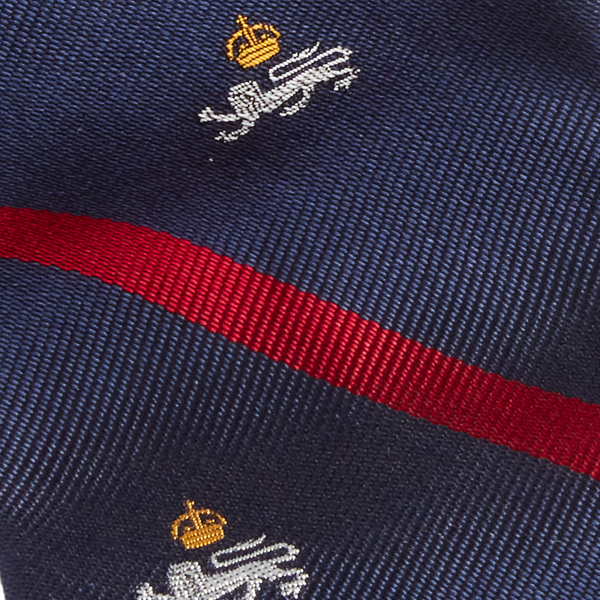 Striped Silk Repp Narrow Club Tie