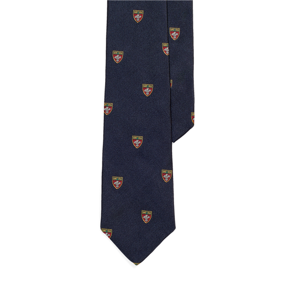 Silk Repp Narrow Club Tie