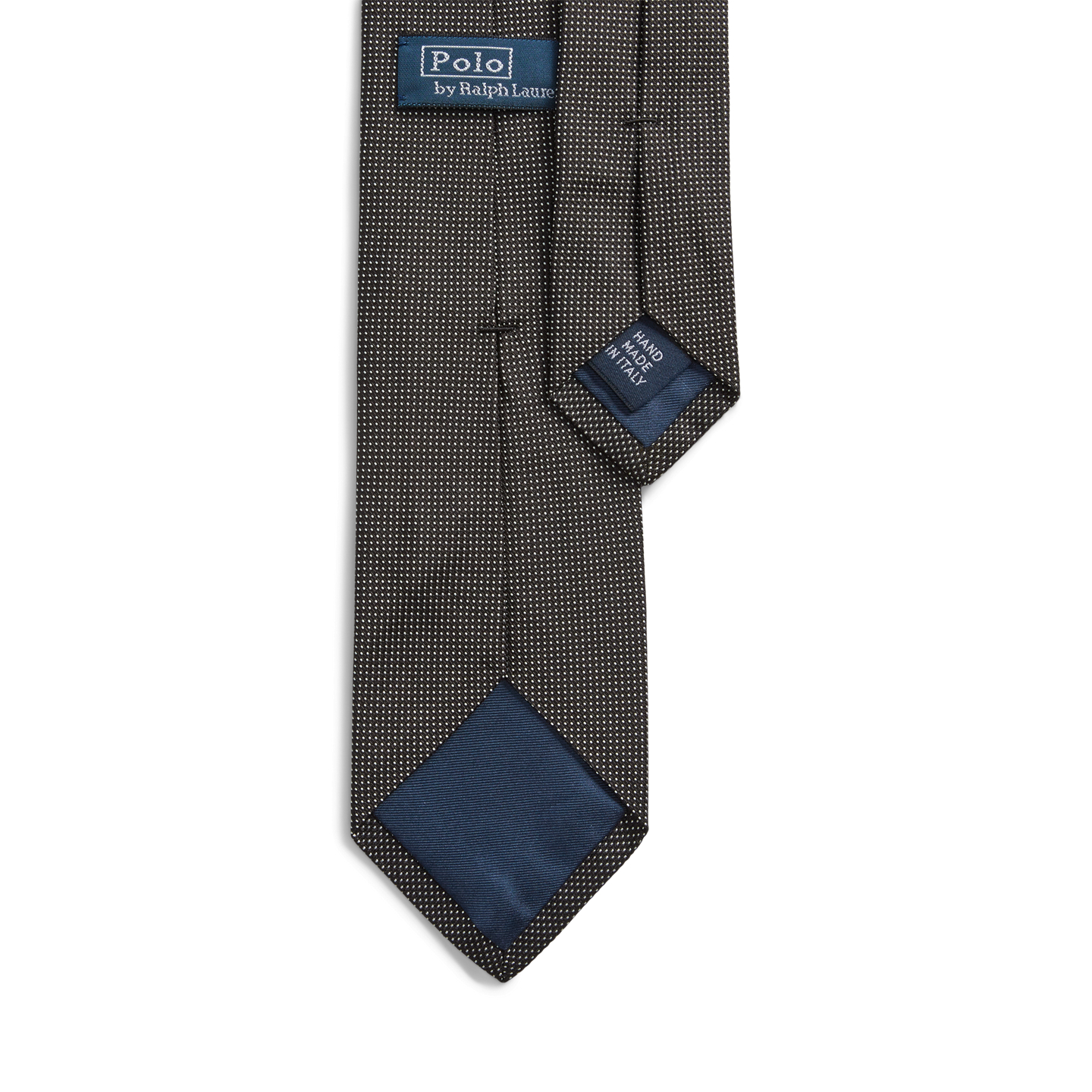 Мужские галстуки Ralph Lauren Pin Dot Silk Narrow Tie, цвет: Чёрный / Белый — фото 1