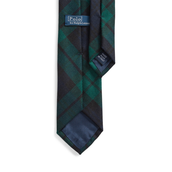 Navy/Green Black Watch Tartan Wool Tie Polo Ralph Lauren 2