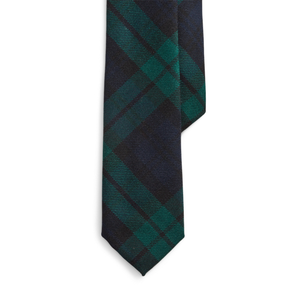 Navy/Green Black Watch Tartan Wool Tie Polo Ralph Lauren 1