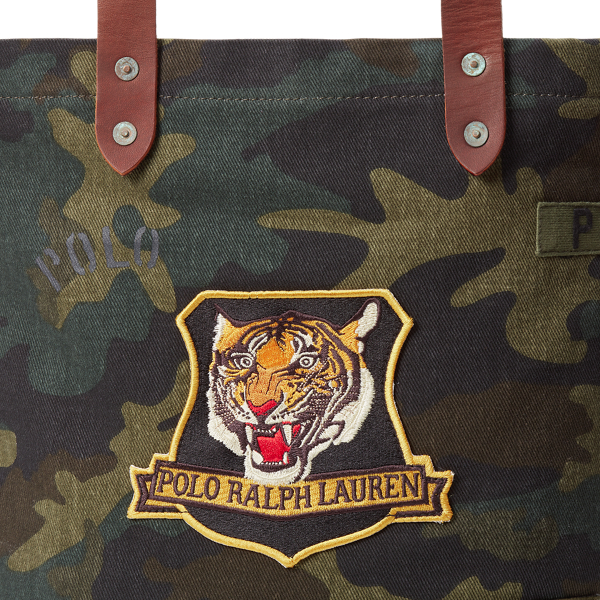 Polo Ralph Lauren TIGER PATCH CAMO SHOPPER トートバッグ Tiger-Patch Camo Shopper Tote for Men | Ralph Lauren® JO