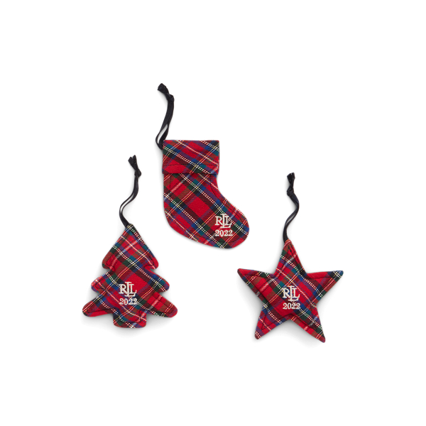 Red Tramore Ornament Gift Set Lauren Home 1