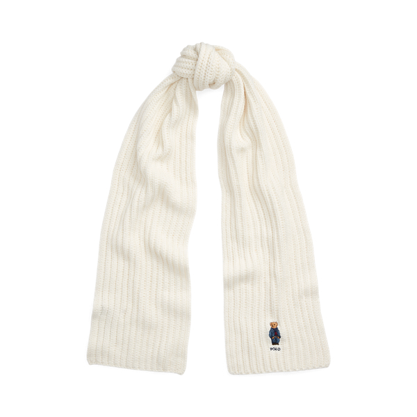 Rippstrickschal mit Polo Bear Polo Ralph Lauren in 1