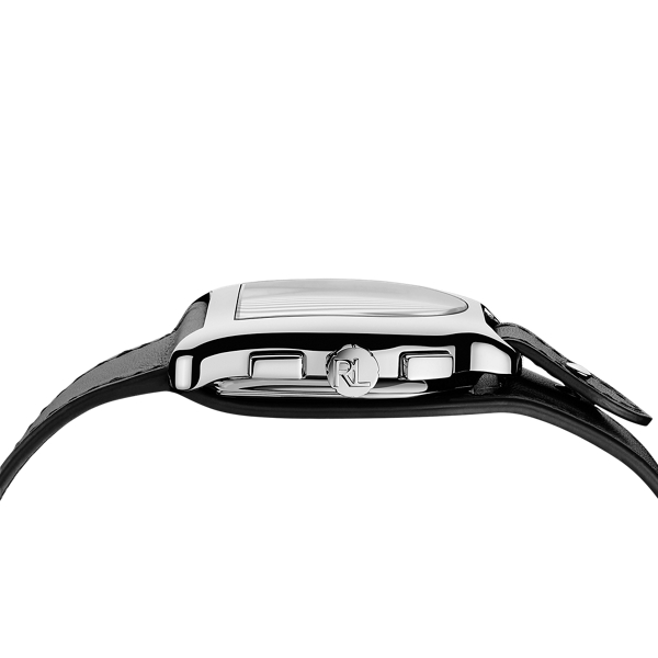 Modèle  chronographe en acier cadran blanc