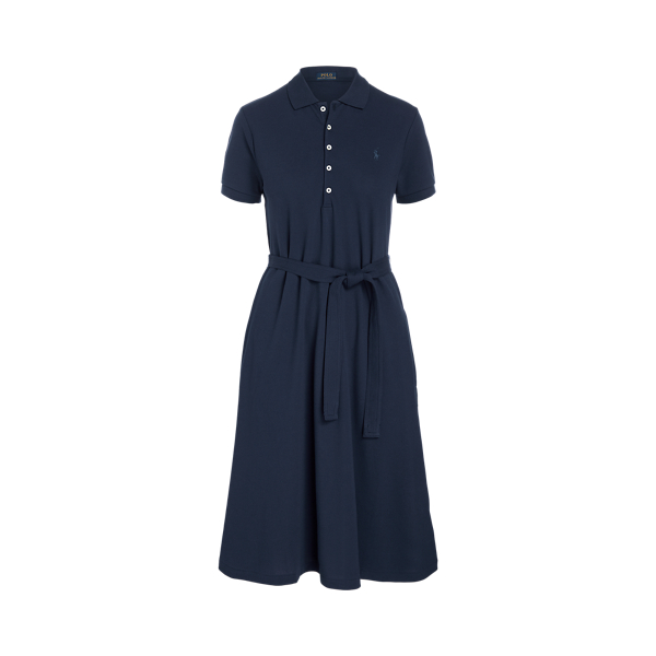 Stretchpiqu&eacute;-Kleid mit G&uuml;rtel Polo Ralph Lauren in 1
