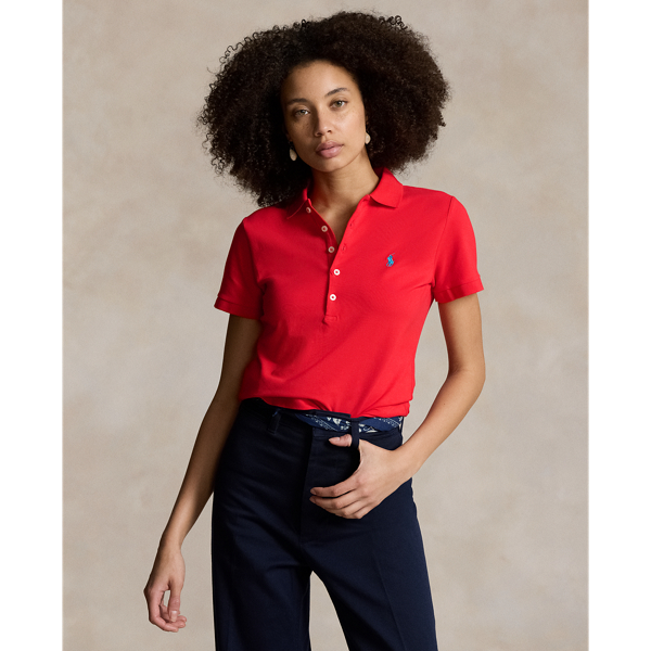 Red ralph lauren shirt womens on sale