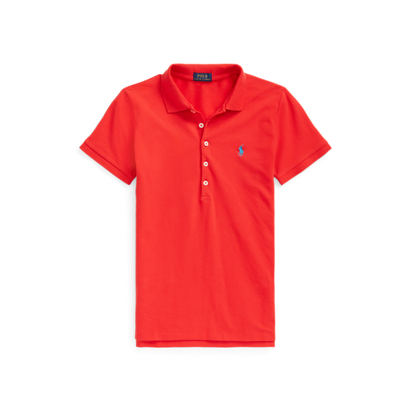 Women's Red Slim Fit Polo Shirts | Ralph Lauren