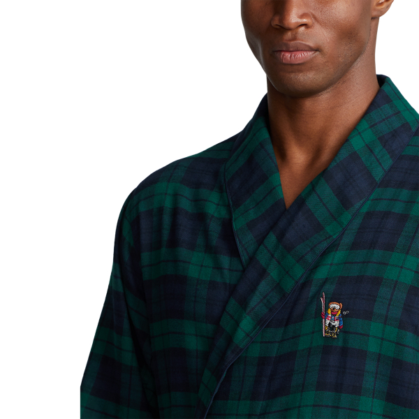 Ralph lauren plaid robe hotsell