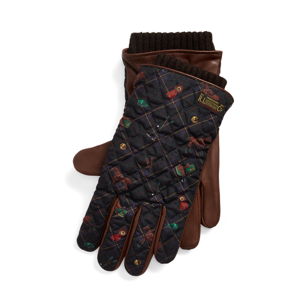 Guantes t&aacute;ctiles con piel de oveja Polo Ralph Lauren en 1