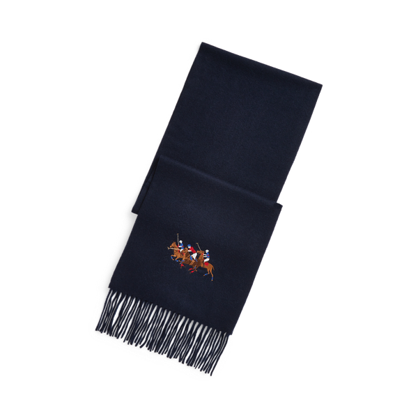 Triple-Pony Cashmere Scarf Polo Ralph Lauren 1