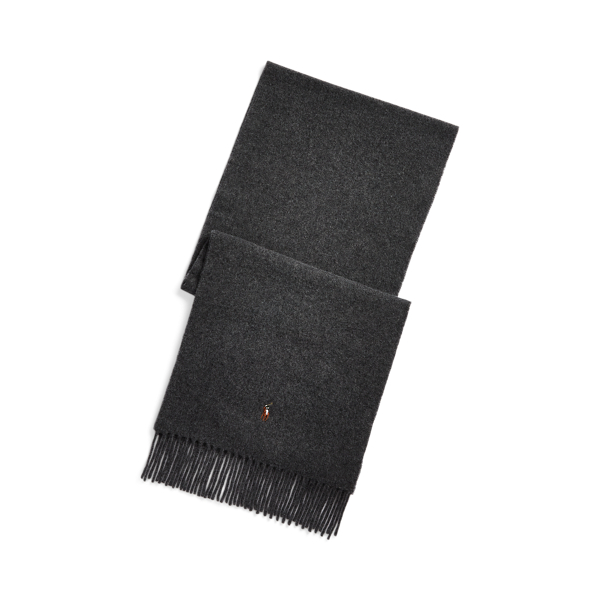 Fringe Virgin Wool Scarf Polo Ralph Lauren 1
