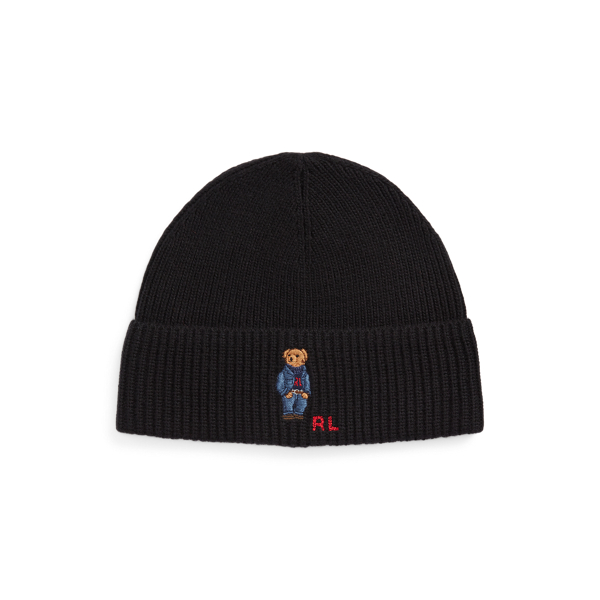Polo Bear Rib Knit Beanie for Men Ralph Lauren UK