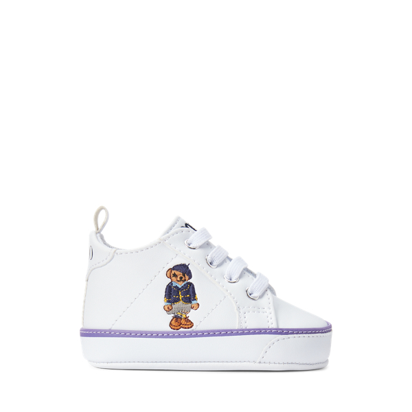 Quilton Polo Bear Faux-Leather Trainer