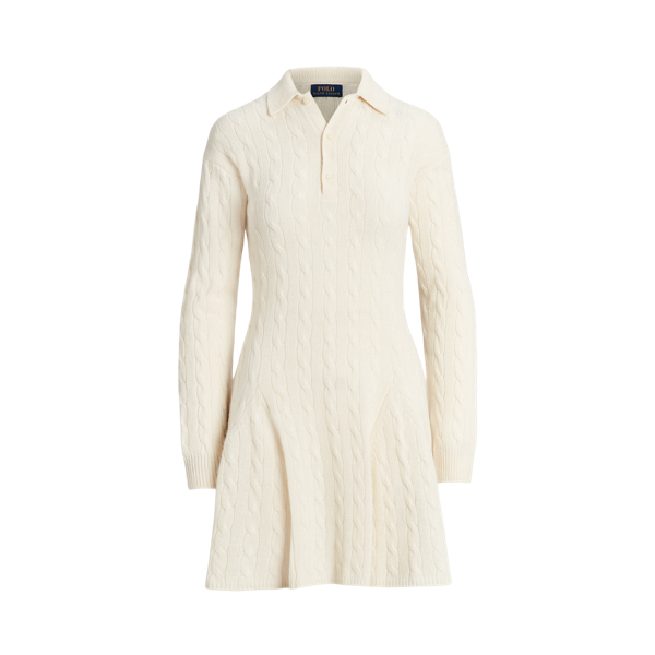 Cable-Knit Wool-Cashmere Sweater Dress Polo Ralph Lauren 1