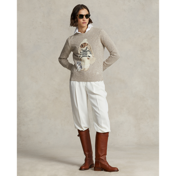 Mushroom Multi Polo Bear Cotton-Blend Jumper Polo Ralph Lauren 4