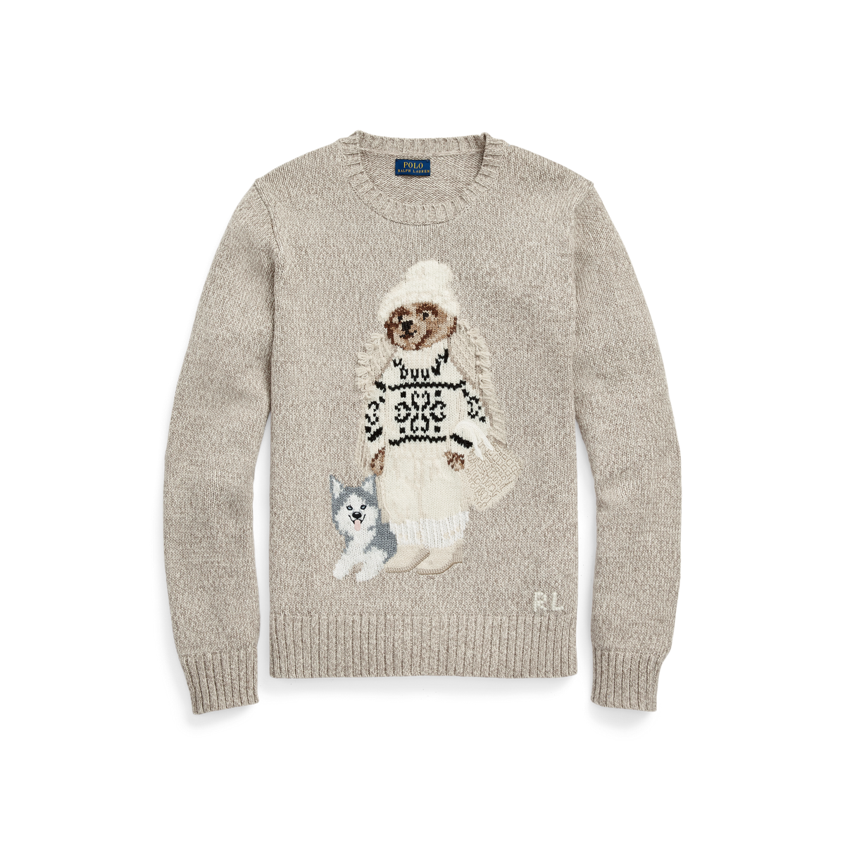 Ralph lauren women's bear sweater hotsell