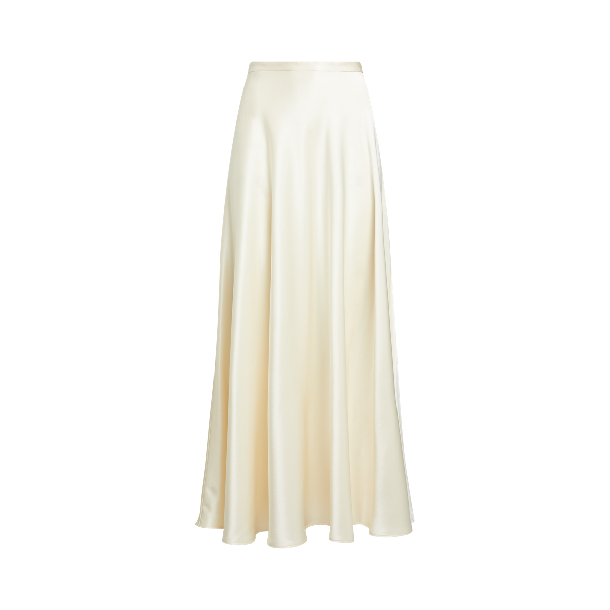 Satin A-Line Skirt