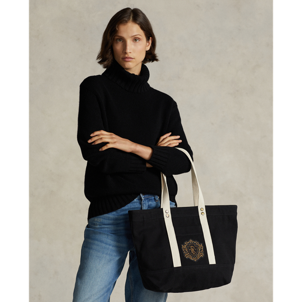 Bullion-Crest Canvas Tote Bag