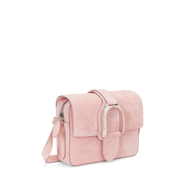 Ballet Pink Welington Calf-Suede Crossbody Bag Ralph Lauren Collection 3