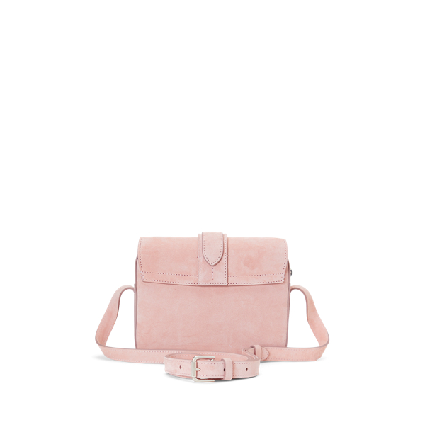 Ballet Pink Welington Calf-Suede Crossbody Bag Ralph Lauren Collection 4