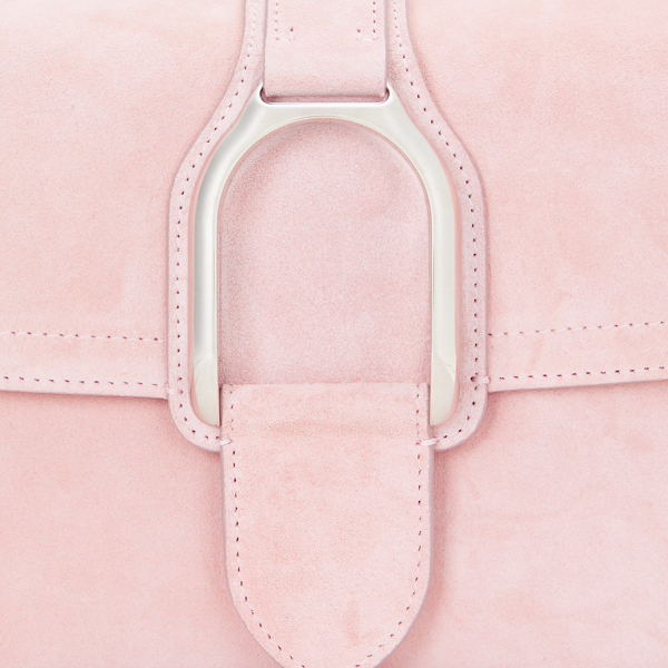Ballet Pink Welington Calf-Suede Crossbody Bag Ralph Lauren Collection 6