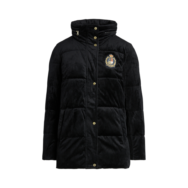 Velvet Puffer Coat