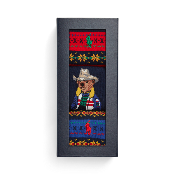 Polo Bear & Fair Isle 3-Sock Gift Set