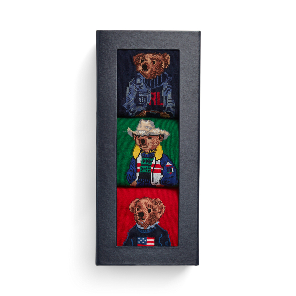 Polo Bear 3-Sock Gift Set