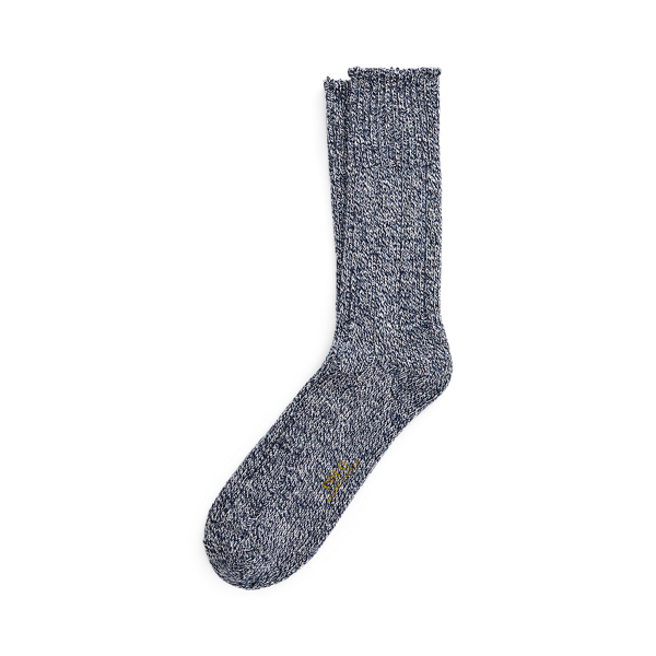 Marled Cotton-Blend Boot Socks Polo Ralph Lauren 1