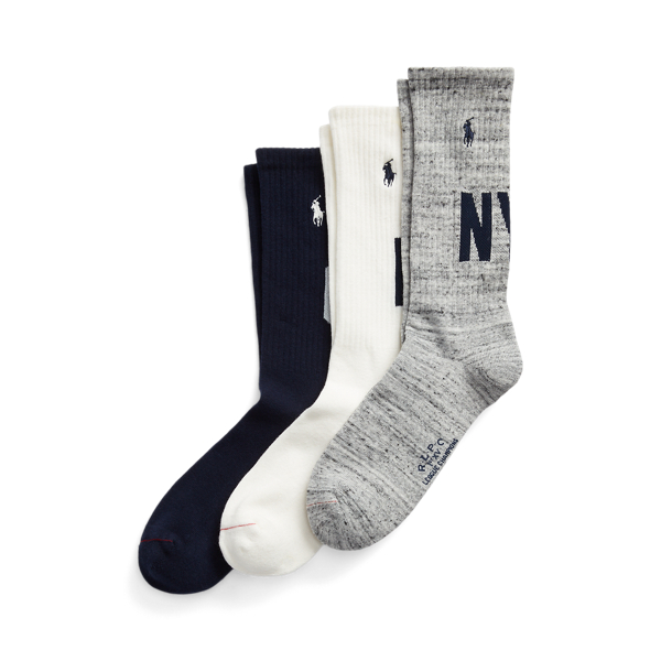 3 paires de chaussettes de sport &agrave; logo