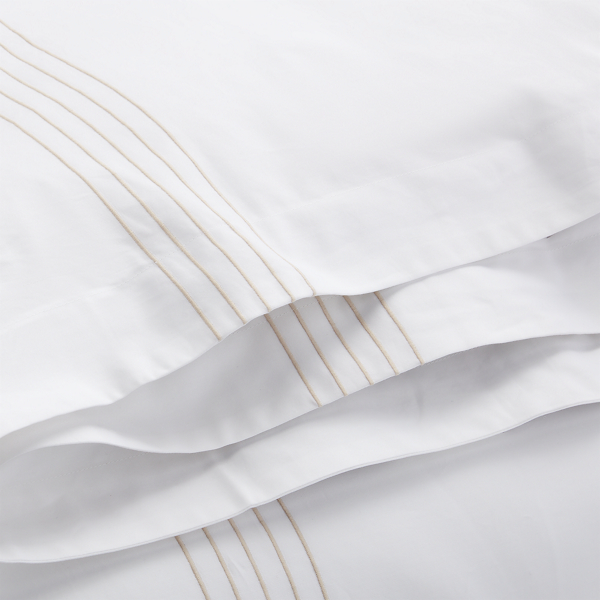 Ralph Lauren Home オーガニック コットン サティーン ハンカチーフ デュベ コースタル サンド 3