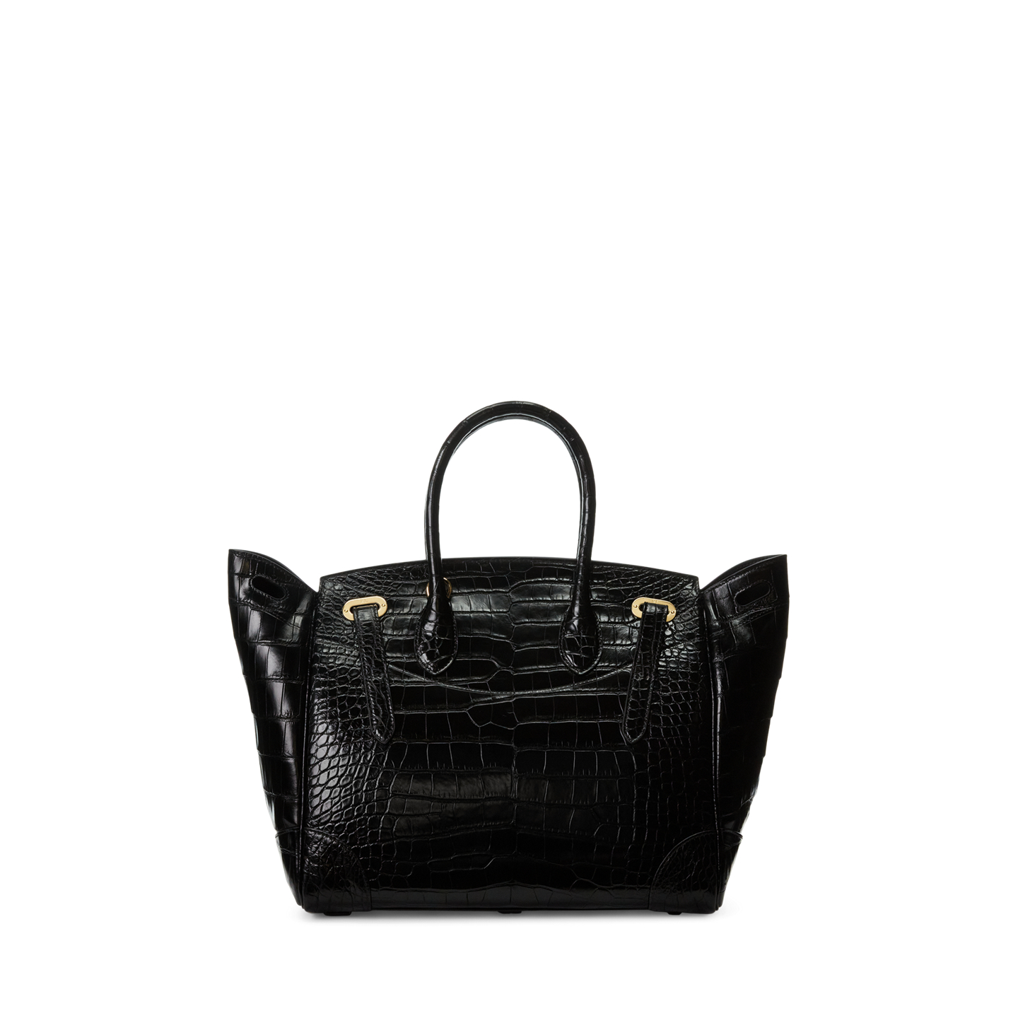Женская сумка Ralph Lauren Ricky 33 Alligator, цвет: Чёрный — фото 2