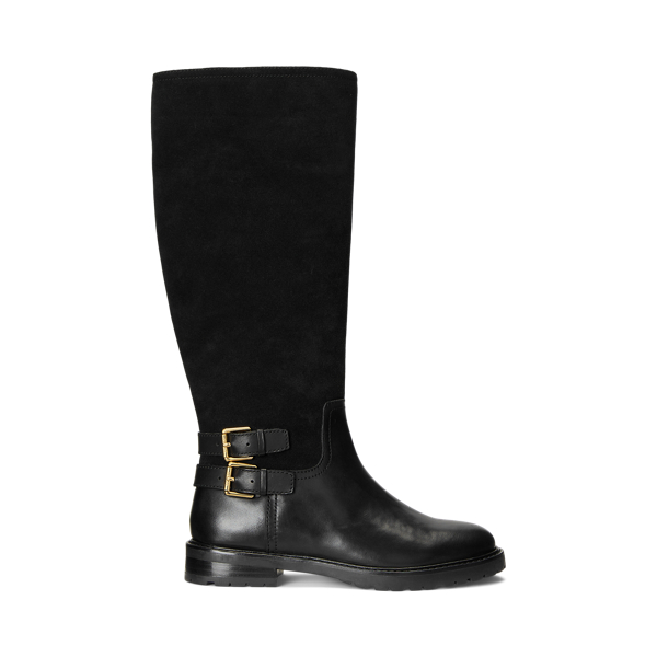 Bottes d'&eacute;quitation Emelie cuir et daim