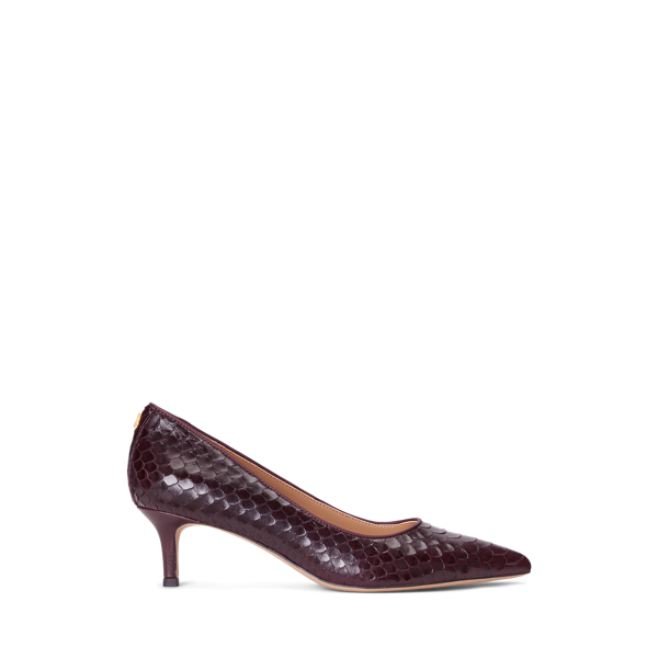 Adrienne pump van imitatieslangenleer