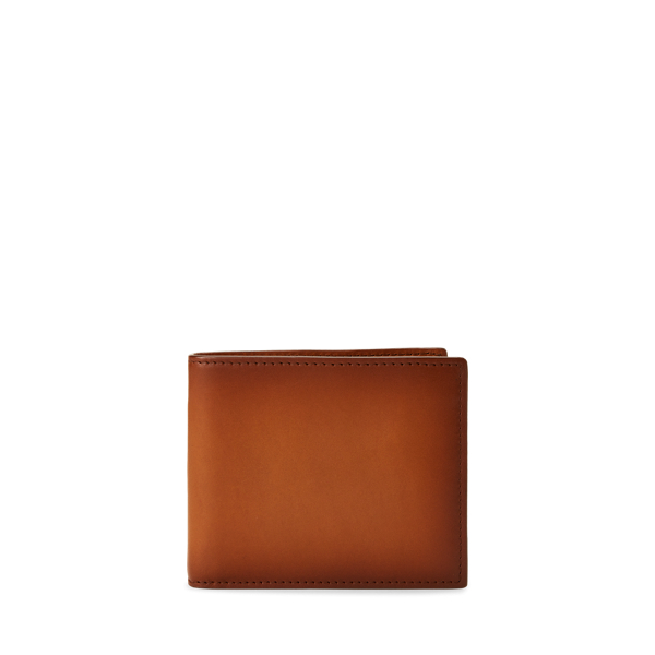 Burnished Leather Billfold Wallet