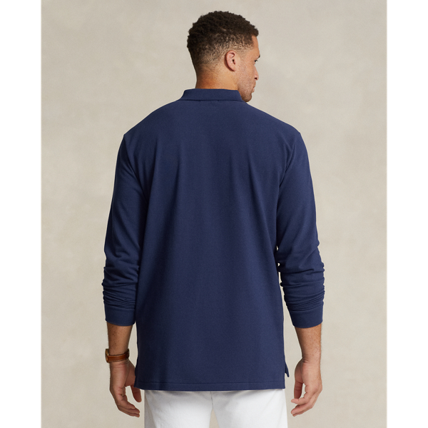 Mesh Long Sleeve Polo Shirt for Men Ralph Lauren UAE