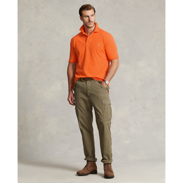 Das legend&auml;re Piqu&eacute;-Poloshirt Big & Tall in Orange 4