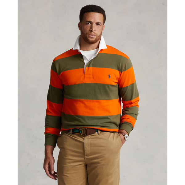 Dark Sage/Sailing Orange The Iconic Rugby Shirt  Big & Tall 1