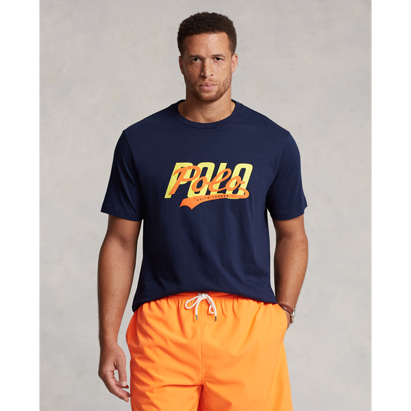 Cruise Navy Stacked-Logo Jersey T-Shirt Big & Tall 1