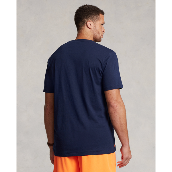 Cruise Navy Stacked-Logo Jersey T-Shirt Big & Tall 5