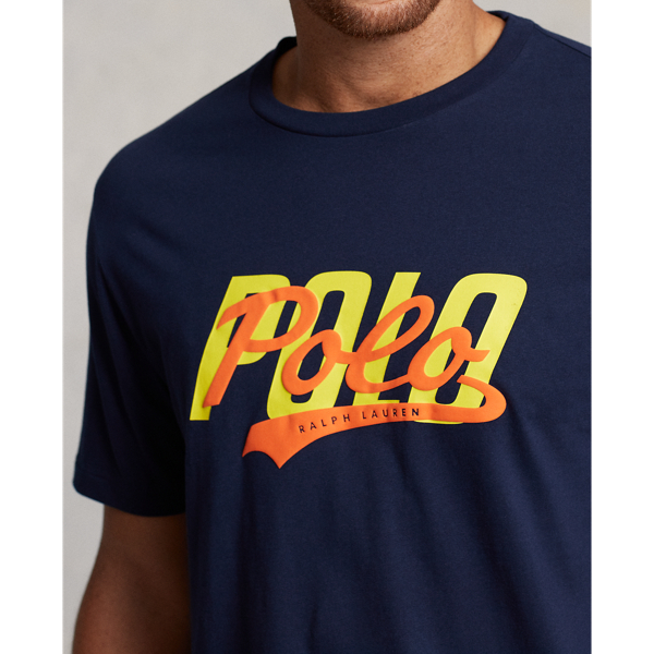 Cruise Navy Stacked-Logo Jersey T-Shirt Big & Tall 6