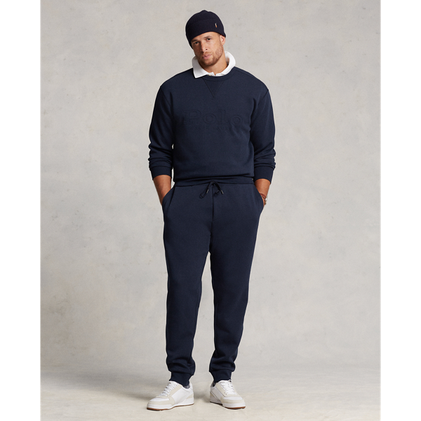 Aviator Navy Logo-Embossed Double-Knit Jogger Pant Big & Tall 1