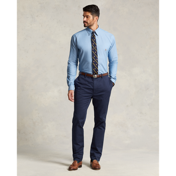 Bsr Blue Performance Stretch Oxford Shirt Big & Tall 4