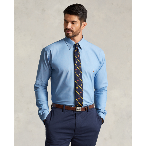 Bsr Blue Performance Stretch Oxford Shirt Big & Tall 1