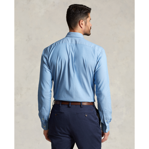 Bsr Blue Performance Stretch Oxford Shirt Big & Tall 5