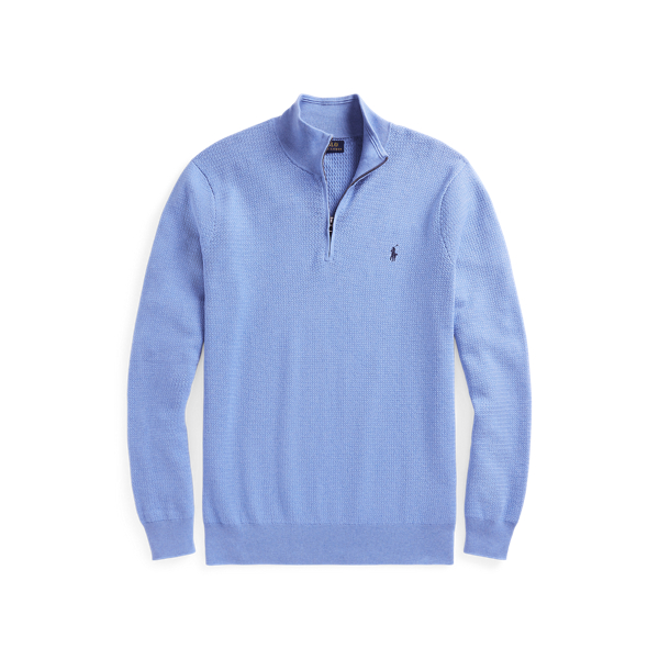 Pullover mit Viertelrei&szlig;verschluss Big & Tall in 1