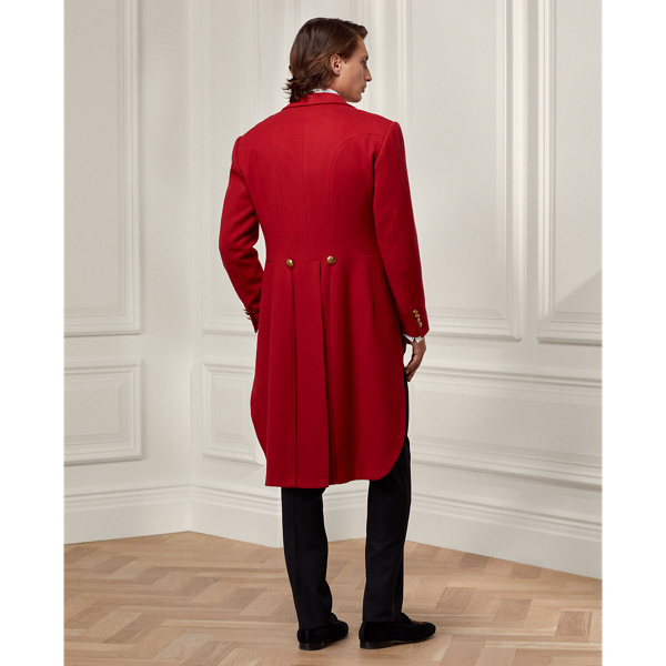 Classic Red Handmade Cavalry Twill Tailcoat Purple Label 4