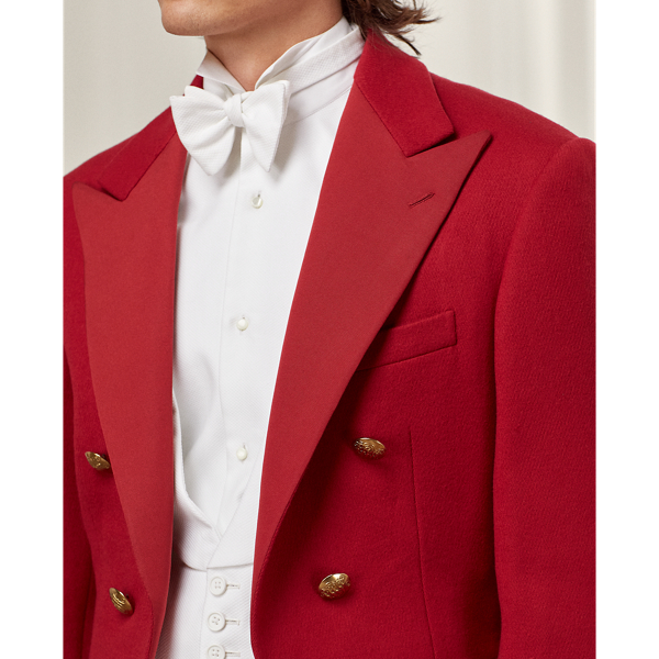 Classic Red Handmade Cavalry Twill Tailcoat Purple Label 5