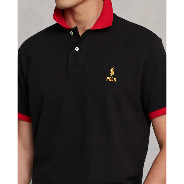 Custom-Slim Poloshirt Lunar New Year Polo Ralph Lauren in Schwarz 6
